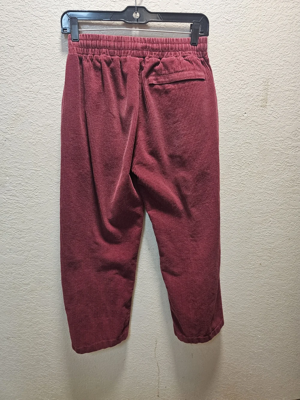 Corduroy Skater Pants in Dusty Rose with Embroidered Logo